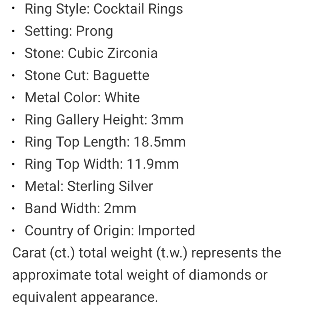 NIB - 💎 DiamonArt Sterling Silver CZ Ring - Picture 3 of 3